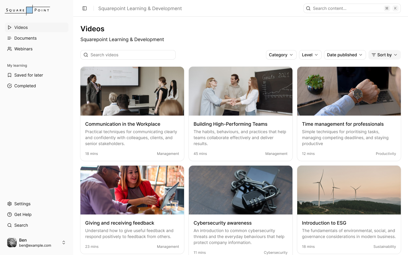 Homepage screenshot